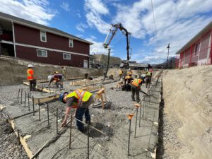 Noremac residential concrete pumping in action.