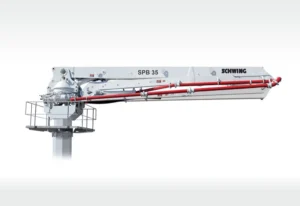 A SPB 35; a Schwing Separate Placing Boom.