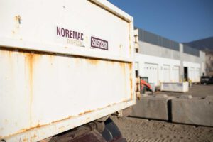 A Noremac disposal bin.